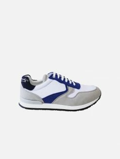 Good Guys Don't Wear Leather Felix Vegan Suede Trainers | Navy, White & Grey