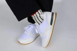 Good Guys Don't Wear Leather Shoes Felix Vegan Suede Trainers | White