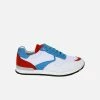 Good Guys Don't Wear Leather Felix Vegan Suede Trainers | White, Red & Blue 1 Good Guys Don't Wear Leather Felix Vegan Suede Trainers | White, Red & Blue