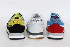 Good Guys Don't Wear Leather Felix Vegan Suede Trainers | White, Red & Blue