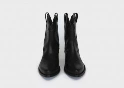 Good Guys Don't Wear Leather Gabe Vegan Leather Mid-Calf Western Boots | Black