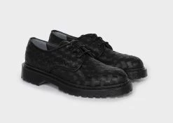 Good Guys Don't Wear Leather James Woven Vegan Leather Oxford Shoes | Black