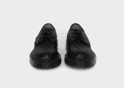 Good Guys Don't Wear Leather James Woven Vegan Leather Oxford Shoes | Black