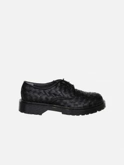 Good Guys Don't Wear Leather James Woven Vegan Leather Oxford Shoes | Black
