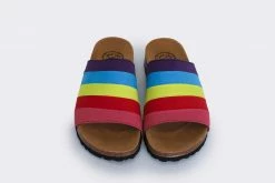 Good Guys Don't Wear Leather Jerry Vegan Suede Slip-On Sandal | Rainbow Shoes