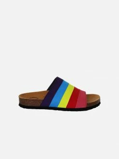 Good Guys Don't Wear Leather Jerry Vegan Suede Slip-On Sandal | Rainbow Shoes