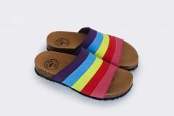 Good Guys Don't Wear Leather Jerry Vegan Suede Slip-On Sandal | Rainbow Shoes
