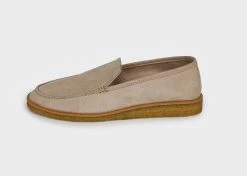 Good Guys Don't Wear Leather Joan Vegan Suede Loafers | Beige