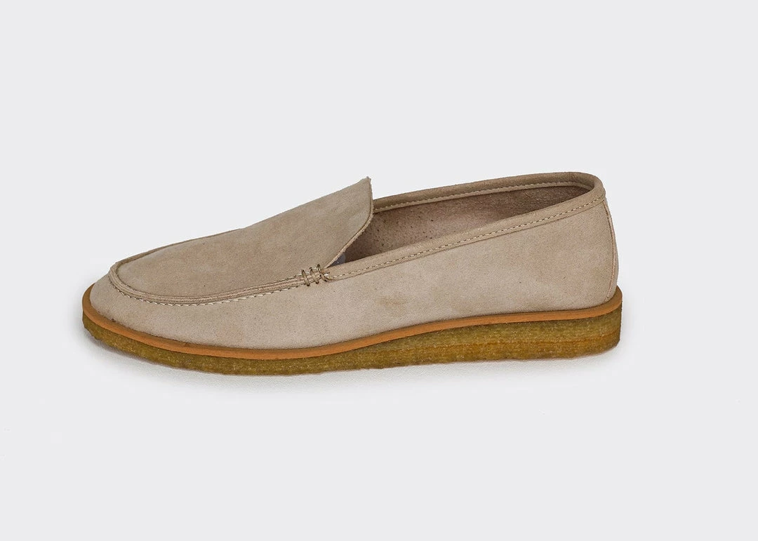 Good Guys Don't Wear Leather Joan Vegan Suede Loafers | Beige 4 Good Guys Don't Wear Leather Joan Vegan Suede Loafers | Beige