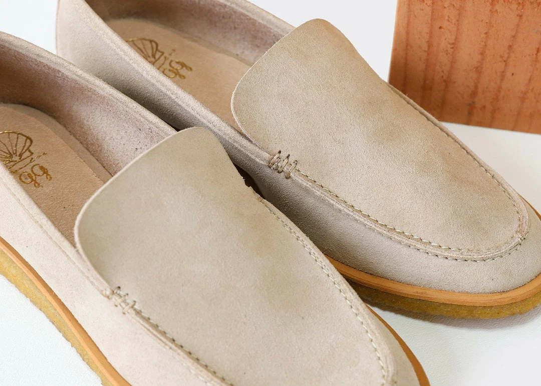 Good Guys Don't Wear Leather Joan Vegan Suede Loafers | Beige 6 Good Guys Don't Wear Leather Joan Vegan Suede Loafers | Beige