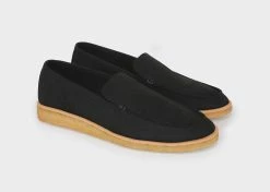 Good Guys Don't Wear Leather Shoes Joan Vegan Suede Loafers | Black 12 Good Guys Don't Wear Leather Shoes Joan Vegan Suede Loafers | Black