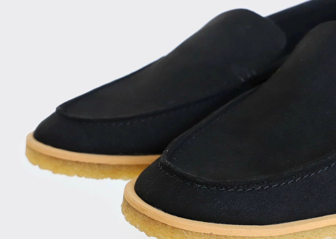 Good Guys Don't Wear Leather Shoes Joan Vegan Suede Loafers | Black 7 Good Guys Don't Wear Leather Shoes Joan Vegan Suede Loafers | Black