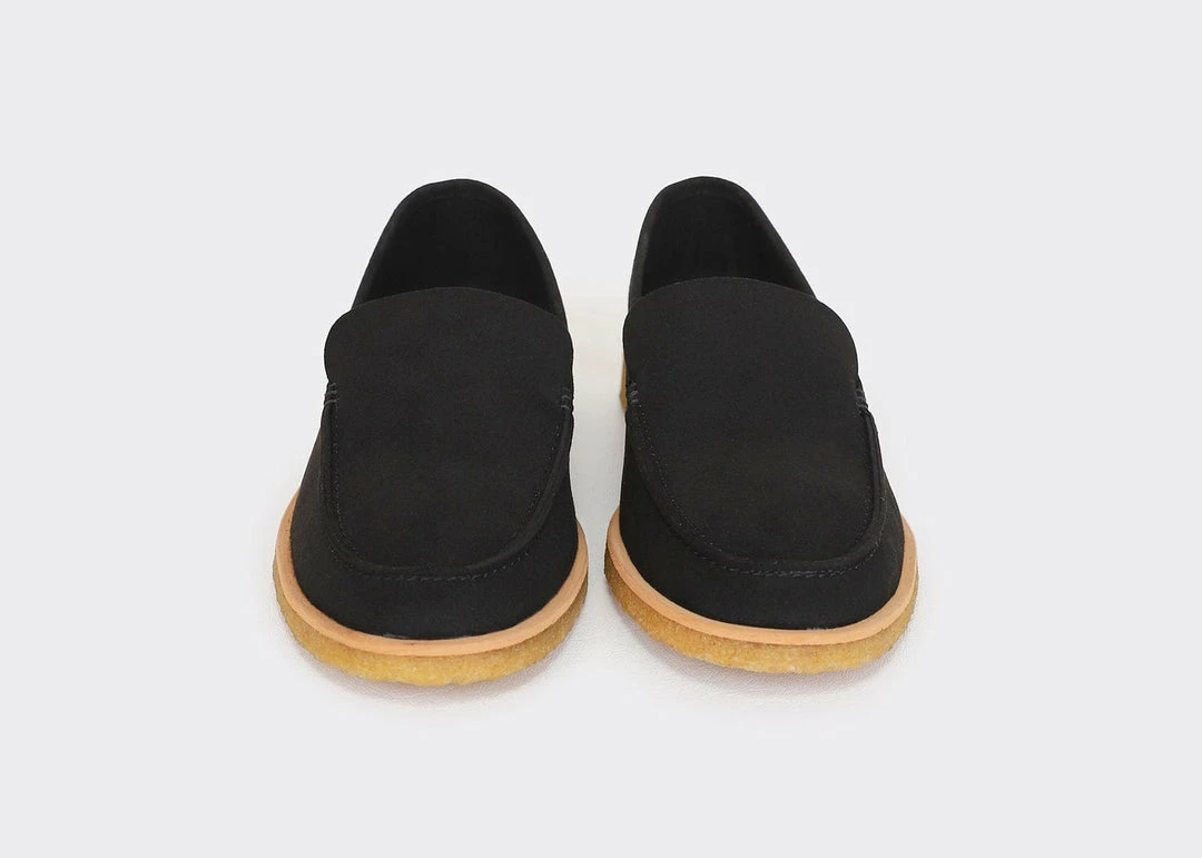 Good Guys Don't Wear Leather Shoes Joan Vegan Suede Loafers | Black 8 Good Guys Don't Wear Leather Shoes Joan Vegan Suede Loafers | Black