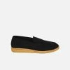 Good Guys Don't Wear Leather Shoes Joan Vegan Suede Loafers | Black