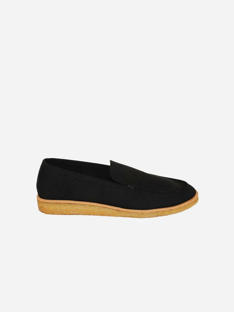 Good Guys Don't Wear Leather Shoes Joan Vegan Suede Loafers | Black 3 Good Guys Don't Wear Leather Shoes Joan Vegan Suede Loafers | Black