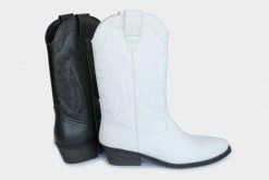 Good Guys Don't Wear Leather Lucky Unisex High Top Cowboy Boots | White Shoes 18 Good Guys Don't Wear Leather Lucky Unisex High Top Cowboy Boots | White Shoes