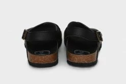 Good Guys Don't Wear Leather Mimi Apple Leather Vegan Cross Strap Sandals | Black Shoes 13 Good Guys Don't Wear Leather Mimi Apple Leather Vegan Cross Strap Sandals | Black Shoes