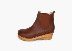 Good Guys Don't Wear Leather Rockwell Vegan Leather Clog Boots | Brown