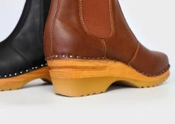 Good Guys Don't Wear Leather Rockwell Vegan Leather Clog Boots | Brown