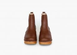 Good Guys Don't Wear Leather Rockwell Vegan Leather Clog Boots | Brown