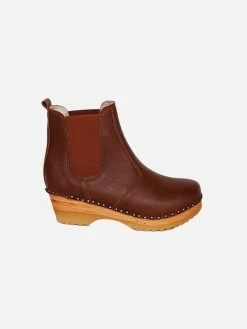 Good Guys Don't Wear Leather Rockwell Vegan Leather Clog Boots | Brown