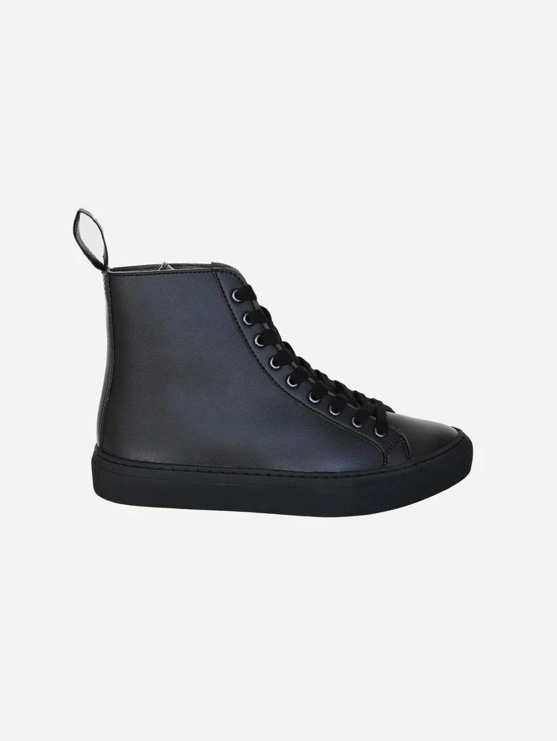 Good Guys Don't Wear Leather Wack Vegan Leather High-Top Trainer | Black 3 Good Guys Don't Wear Leather Wack Vegan Leather High-Top Trainer | Black