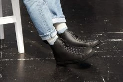 Good Guys Don't Wear Leather Wack Vegan Leather High-Top Trainer | Black