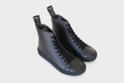 Good Guys Don't Wear Leather Wack Vegan Leather High-Top Trainer | Black 8 Good Guys Don't Wear Leather Wack Vegan Leather High-Top Trainer | Black