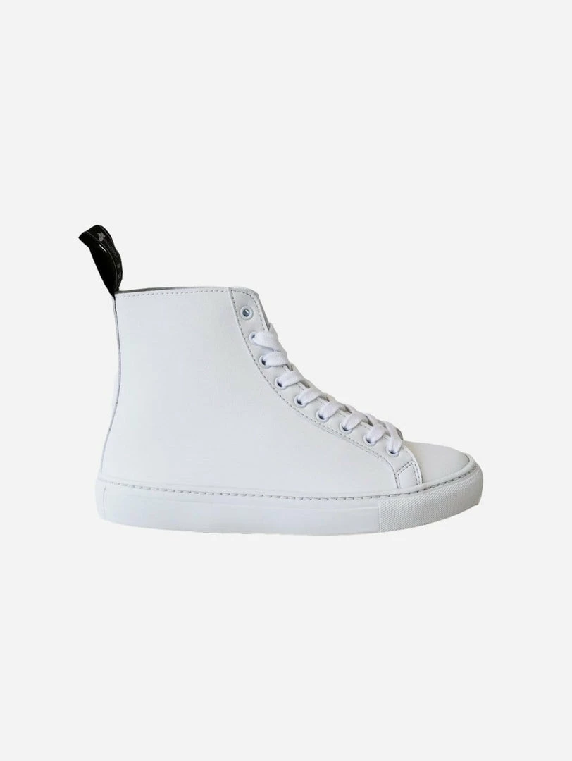 Good Guys Don't Wear Leather Wack Vegan Leather High-Top Trainer | White 3 Good Guys Don't Wear Leather Wack Vegan Leather High-Top Trainer | White