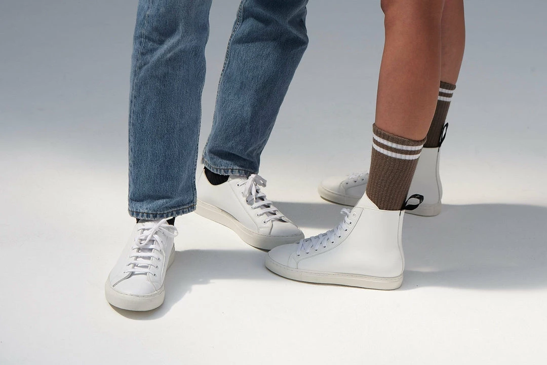 Good Guys Don't Wear Leather Wack Vegan Leather High-Top Trainer | White 5 Good Guys Don't Wear Leather Wack Vegan Leather High-Top Trainer | White