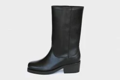 Good Guys Don't Wear Leather Willie High Top Vegan Leather Motorcycle Boots | Black