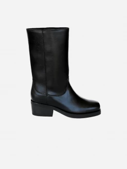 Good Guys Don't Wear Leather Willie High Top Vegan Leather Motorcycle Boots | Black