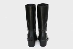 Good Guys Don't Wear Leather Willie High Top Vegan Leather Motorcycle Boots | Black