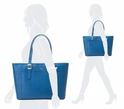 GUNAS New York Miley Vegan Leather Laptop Bag | Blue