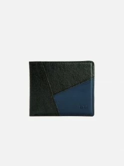 GUNAS New York Woody Mulbtex™ Vegan Leather Wallet | Black & Navy Blue