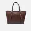 GUNAS New York Miley Vegan Leather Laptop Bag | Chocolate Brown