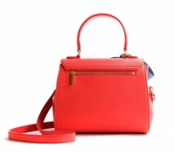 GUNAS New York Cottontail Vegan Leather Handbag | Coral & Blue Bags
