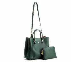 GUNAS New York Bags Jane Vegan Leather Handbag | Dark Green