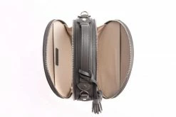 GUNAS New York Bags Rotunda Vegan Leather Crossbody Bag | Grey