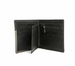 GUNAS New York Accessories Woody Mulbtex™ Vegan Leather Wallet | Black & Grey