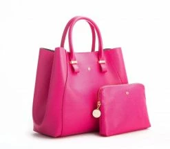 GUNAS New York Bags Jane Vegan Leather Handbag | Hot Pink