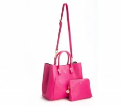 GUNAS New York Bags Jane Vegan Leather Handbag | Hot Pink