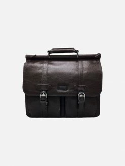 GUNAS New York Moby Mulbtexâ„¢ Vegan Leather Unisex Briefcase | Chocolate Bags