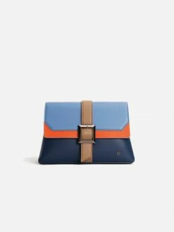 GUNAS New York Bags Emily Vegan Crossbody Clutch Bag | Navy