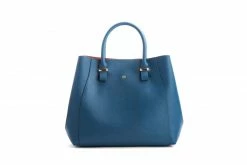 GUNAS New York Bags Jane Vegan Leather Handbag | Navy
