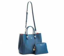 GUNAS New York Bags Jane Vegan Leather Handbag | Navy