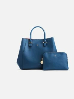 GUNAS New York Bags Jane Vegan Leather Handbag | Navy