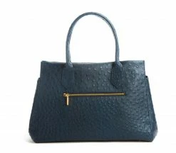 GUNAS New York Koko Vegan Embossed Leather Handbag | Navy Bags