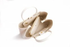 GUNAS New York Bags Jane Vegan Leather Handbag | Off-White