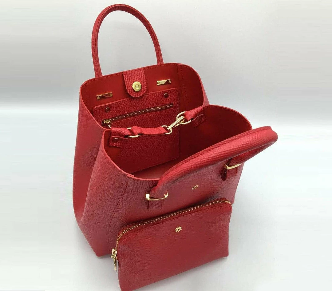 GUNAS New York Jane Vegan Leather Handbag | Red Bags 5 GUNAS New York Jane Vegan Leather Handbag | Red Bags